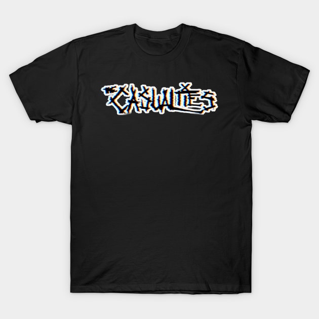 The casualties glitch design T-Shirt by Lartswear